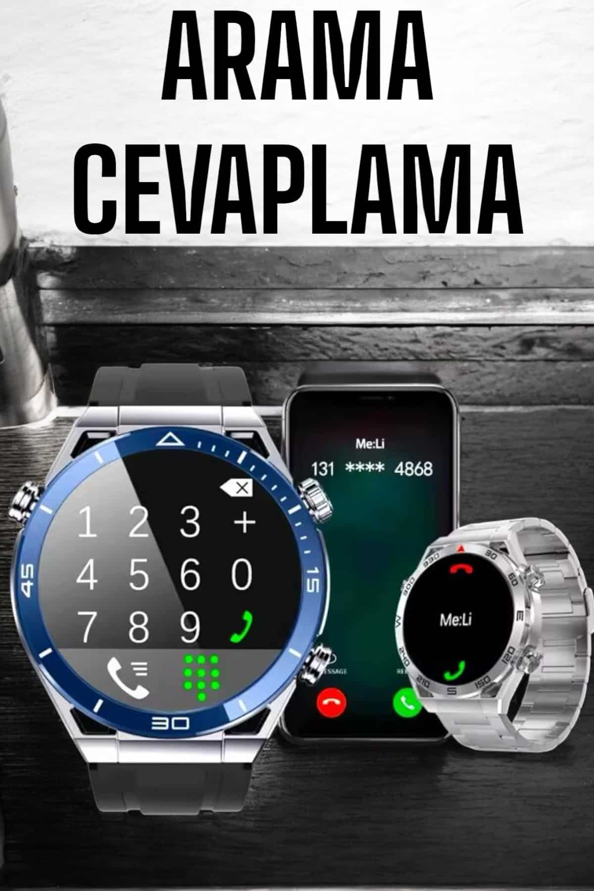 Akıllı Saat 2024 Model Arama Cevaplayan Uyku ve Sağlık Takibi - Görsel 5