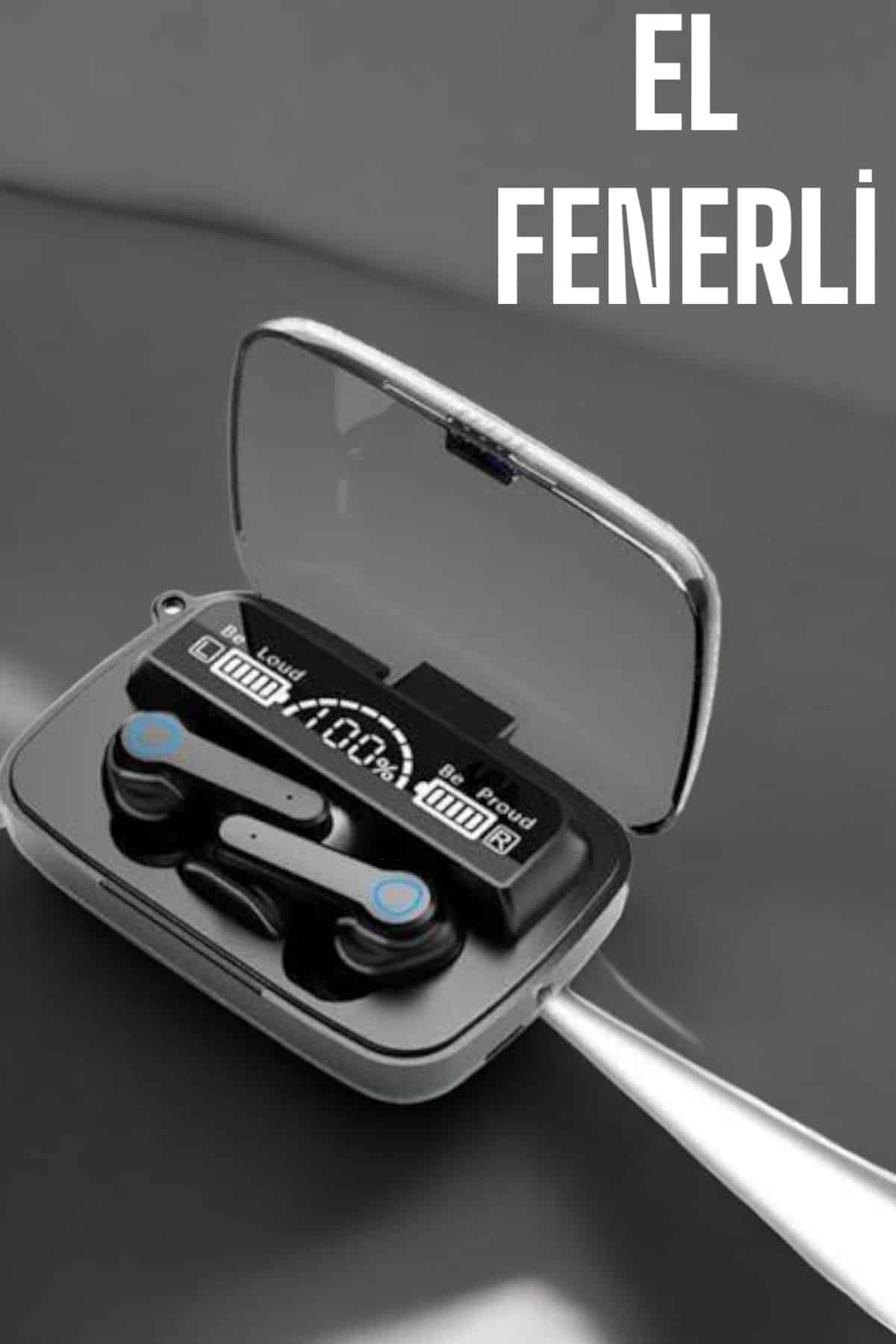 Bluetooth Kulaklık Powerbankli Dijital Göstergeli Dokunmatik Kontrol - Görsel 2