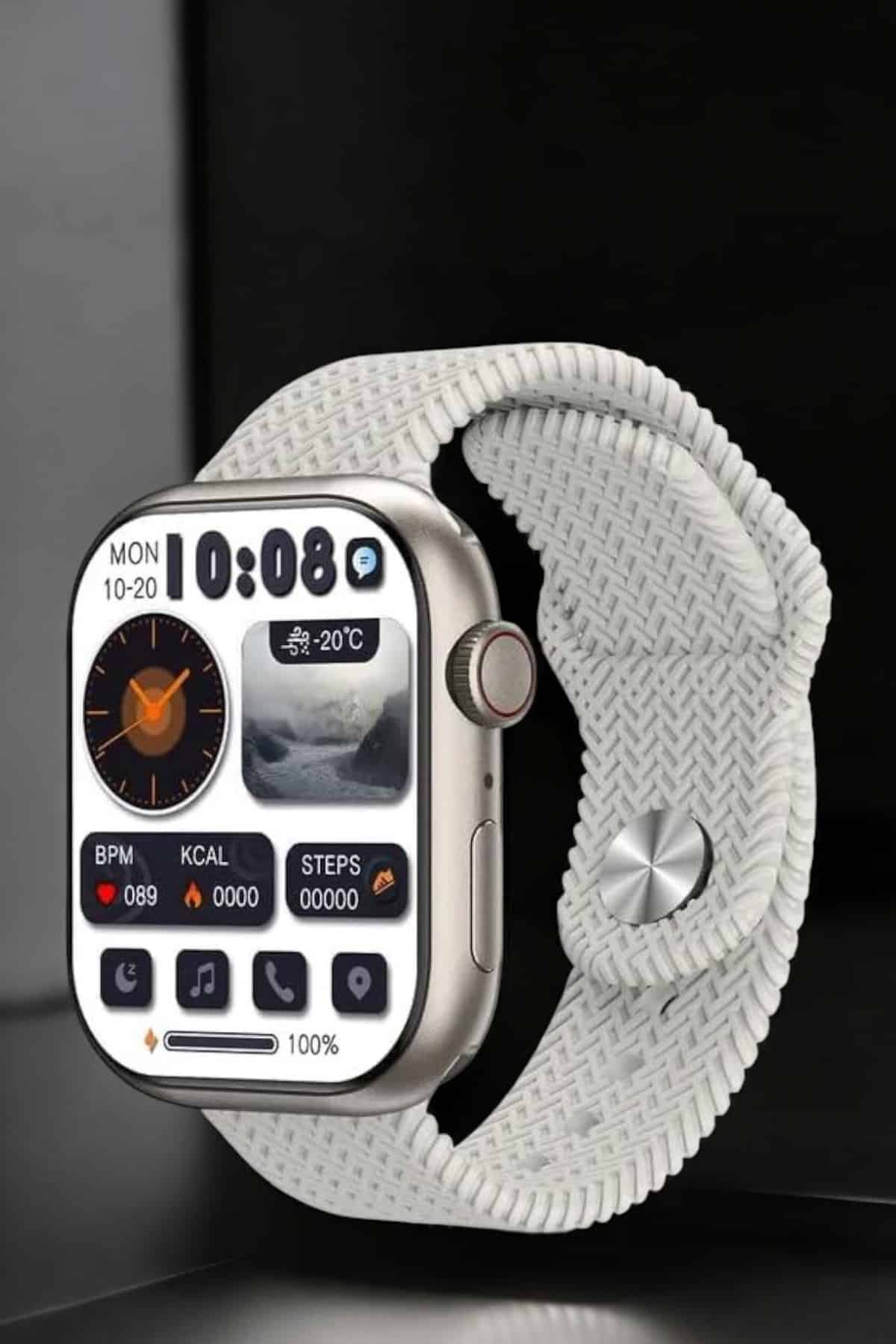 Akıllı Saat Tema Değiştirme Uyku ve Sağlık Takibi Bluetooth Bağlantılı - Görsel 4