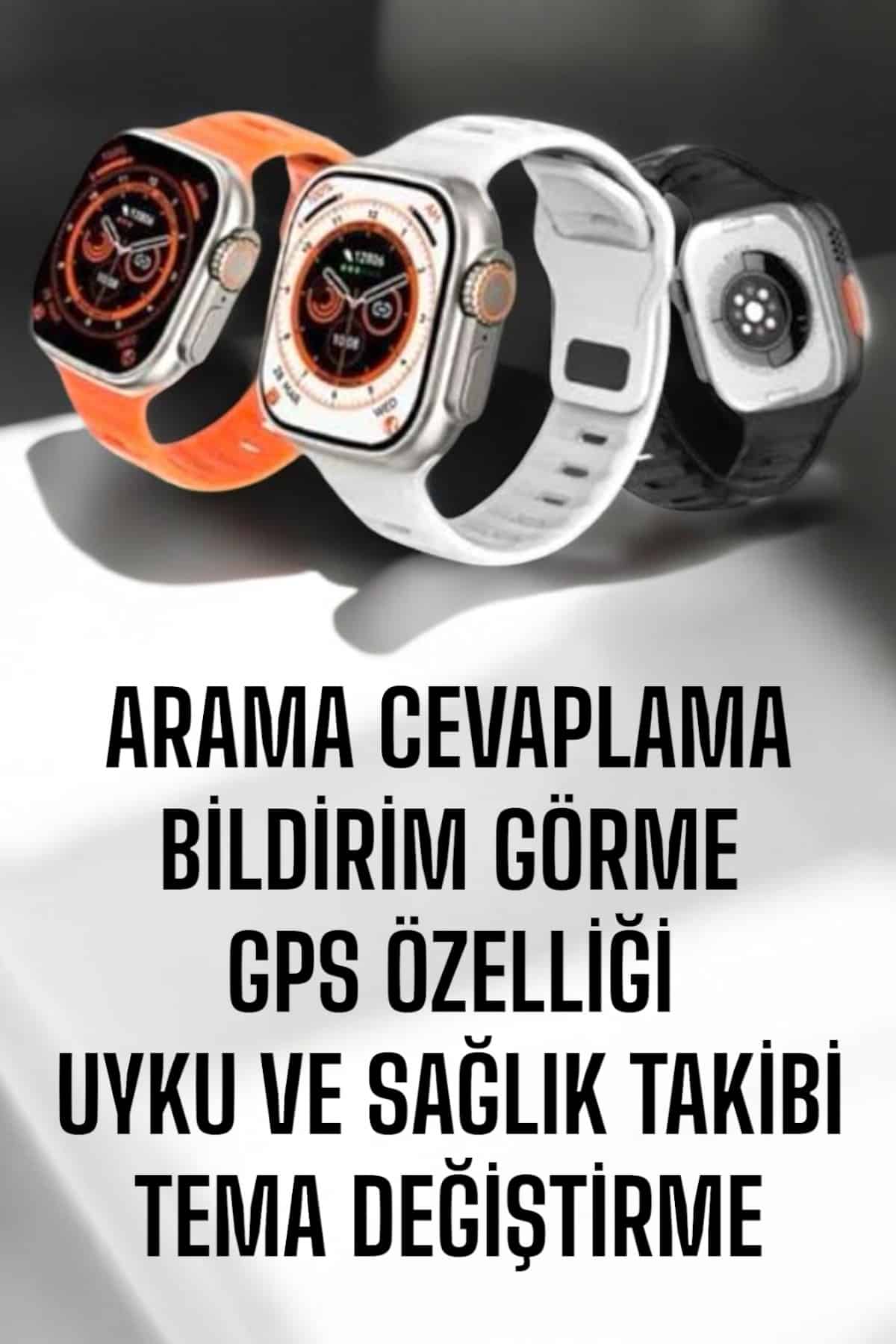 Yeni Nesil Akıllı Saat Adımsayar GPS Nabız Ölçer Uyku ve Sağlık Takibi - Görsel 2