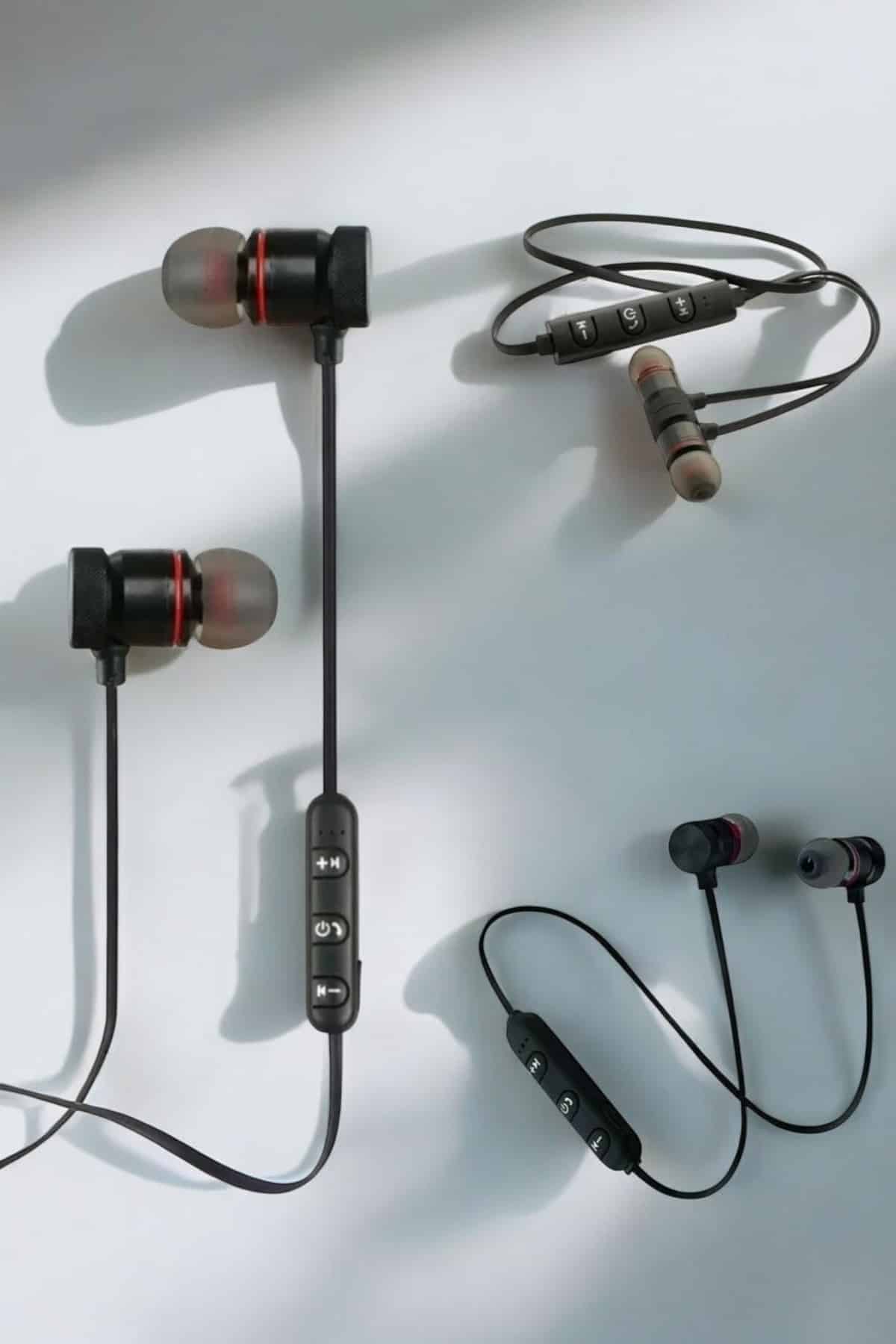 Kablosuz Sport Mıknatıslı Mikrofonlu Kulak İçi Kulaklık - Görsel 2