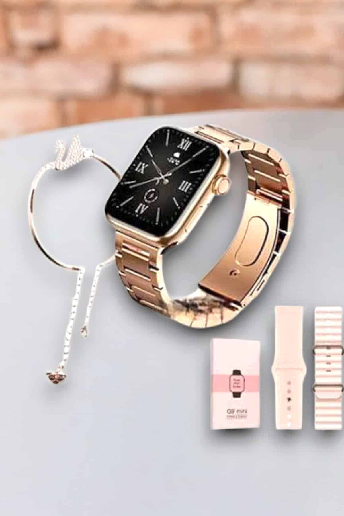 Akıllı Saat Kadınlara Uyku Ve Sağlık Takibi Yapabilen Bileklik Hediyeli - Görsel 2