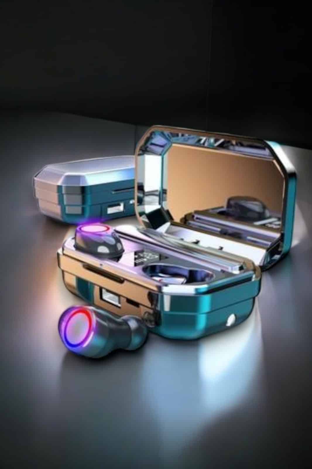 Dijital Göstergeli Bluetooth Bağlantılı Kulaklık Dokunmatik Kontrol - Görsel 5