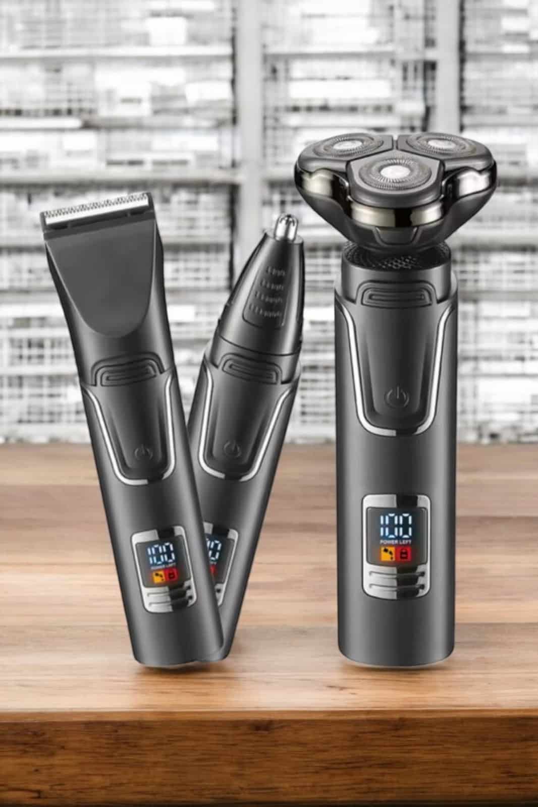 Yüksek Performanslı 3 Başlıklı Profesyonel Tıraş Makinesi - Görsel 3