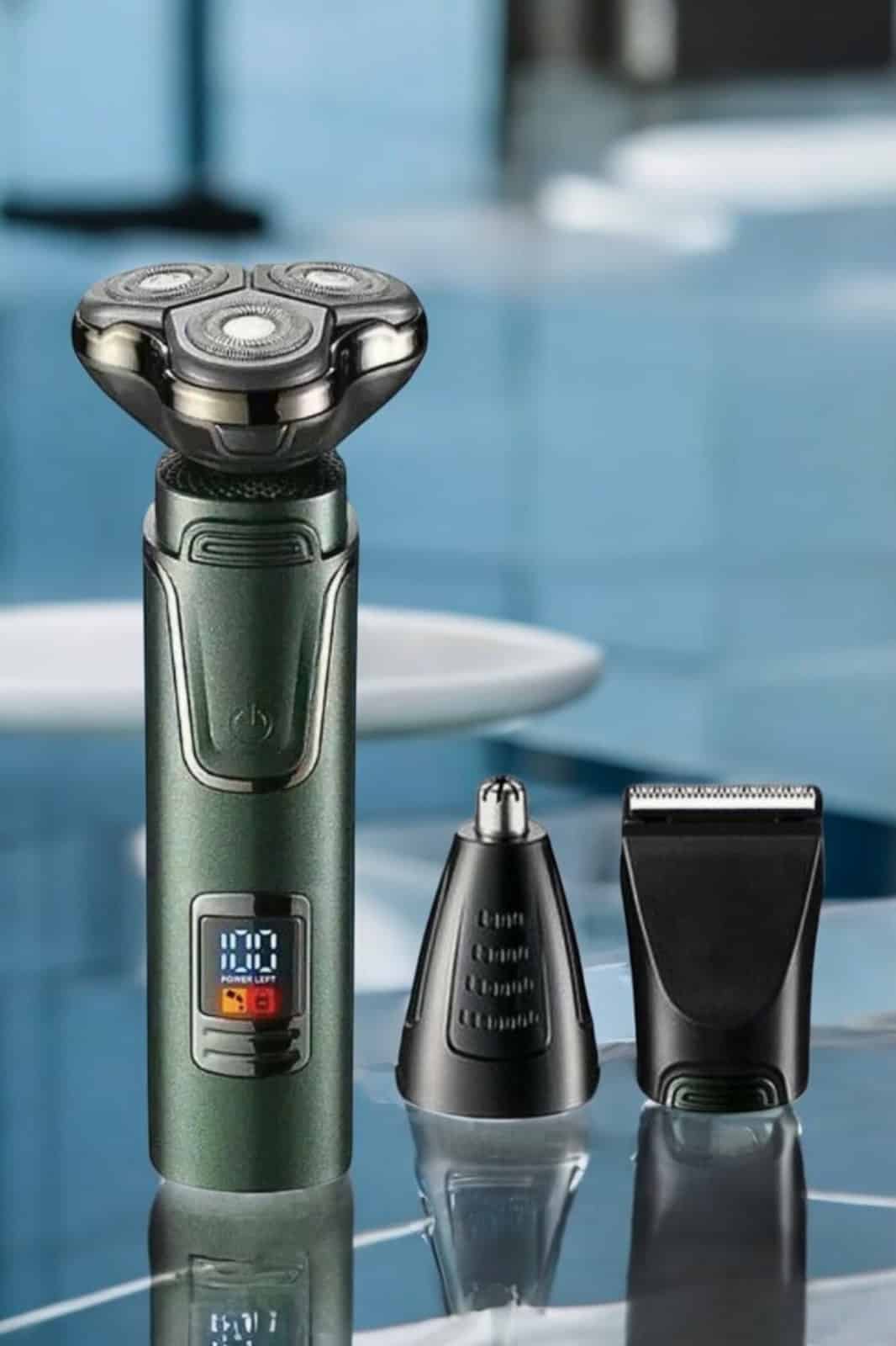 Yüksek Performanslı 3 Başlıklı Profesyonel Tıraş Makinesi - Görsel 4