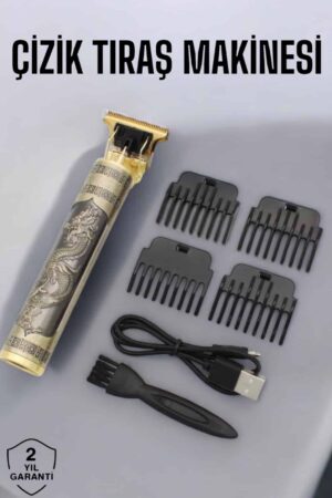 Profesyonel Şarjlı Saç ve Sakal Şekillendirici Çizik Tıraş Makinesi