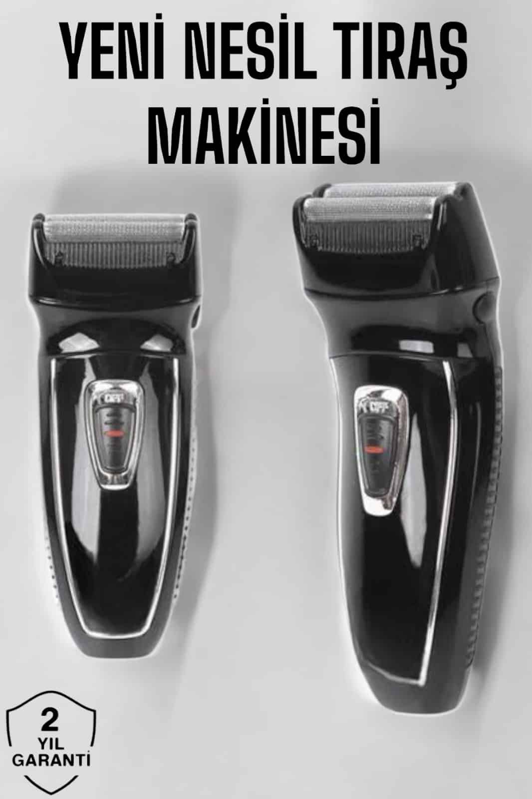 Şarjlı Paslanmaz Çelik Bıçaklı ve Kablosuz Saç Sakal Tıraş Makinesi