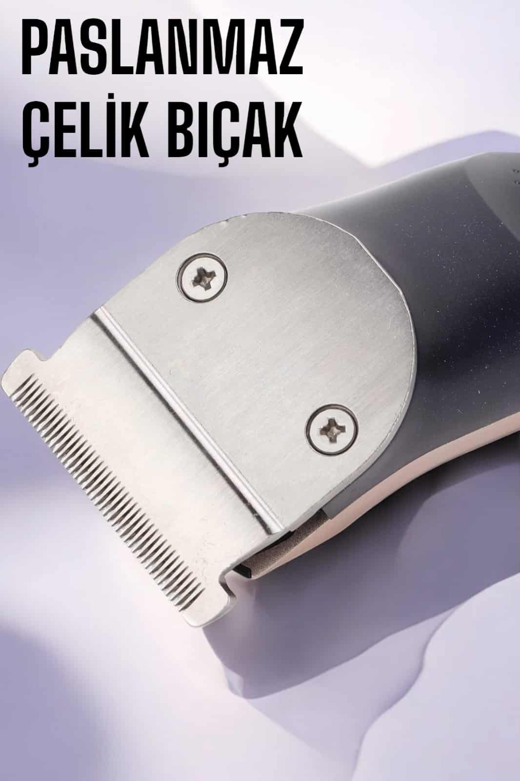 Paslanmaz Çelik Bıçaklı Hassas Çelik Bıçaklı Tıraş Makinesi - Görsel 2