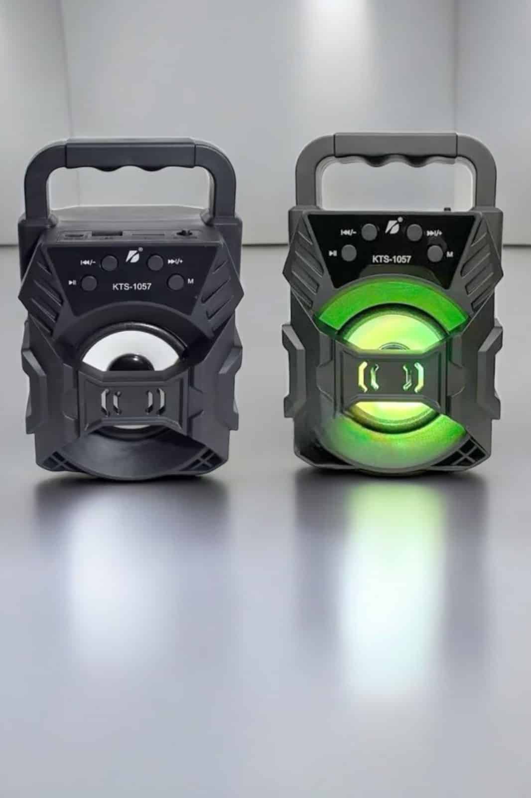 Taşınabilir Bluetooth Hoparlör Led Işıklı Uzun Pil Ömrü - Görsel 3