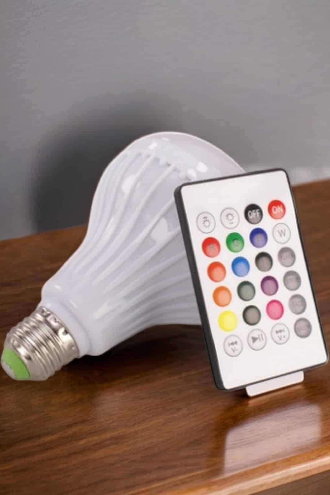 Kablosuz Bluetooth Hoparlör Led Lamba - Görsel 2