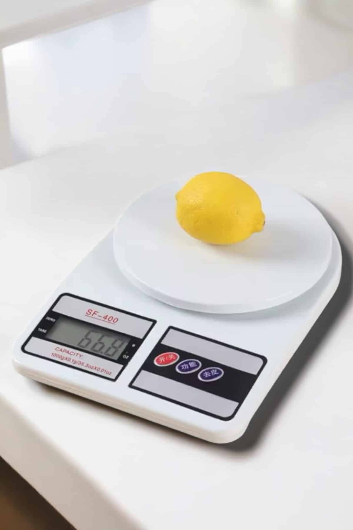 Kompakt Tasarım ve Tek Tuşla Sıfırlama Özelliğiyle Kullanımı Kolay Mutfak Tartısı - Görsel 4