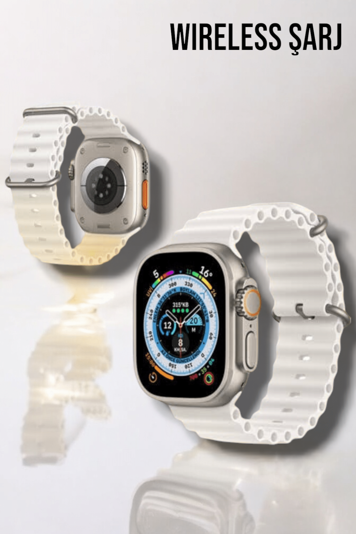 Bluetooth Bağlantılı 49MM Dokunmatik Akıllı Saat Sağlık ve Spor Takip Özellikli - Görsel 4