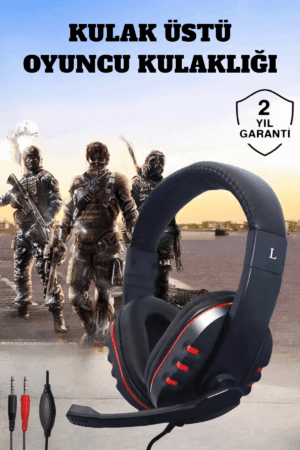 Mikrofonlu Gürültü Engelleyici ve Dayanıklı Kulaklık: Oyun Performansınızı Zirveye Taşıyın