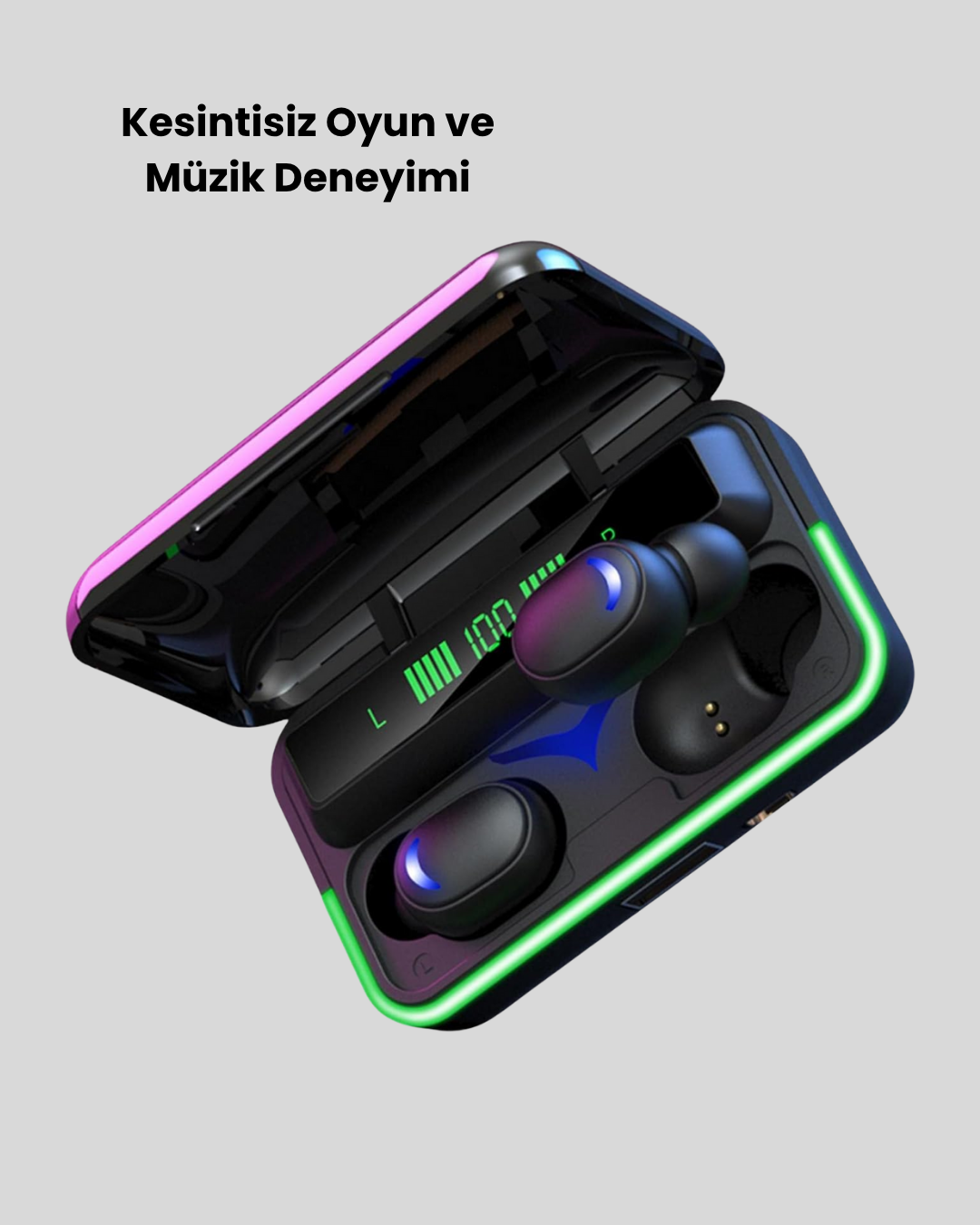 Oyun ve Müzik İçin E10 Bluetooth Kulaklık – 5.1 Bağlantı Uzun Pil Ömrü - Görsel 5