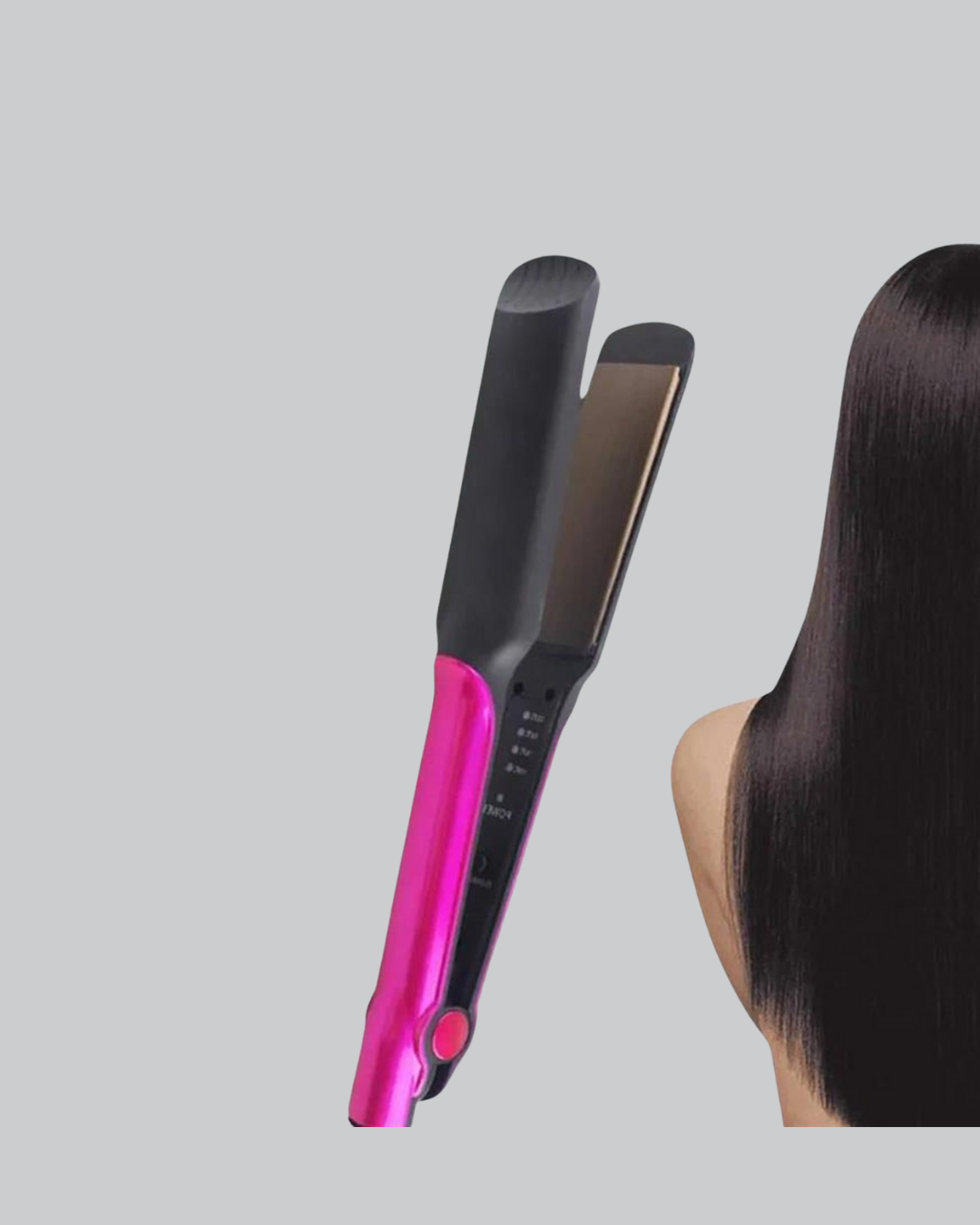Profesyonel İyon Teknolojili Saç Düzleştirici – 220°C Hızlı Isınma ve LED Ekranlı Tasarım - Görsel 2