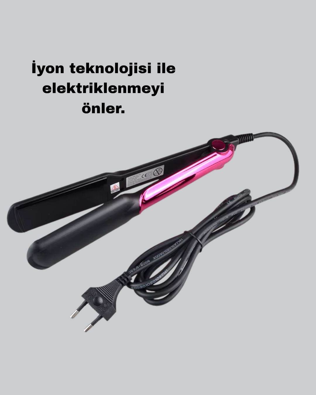 Profesyonel İyon Teknolojili Saç Düzleştirici – 220°C Hızlı Isınma ve LED Ekranlı Tasarım - Görsel 5