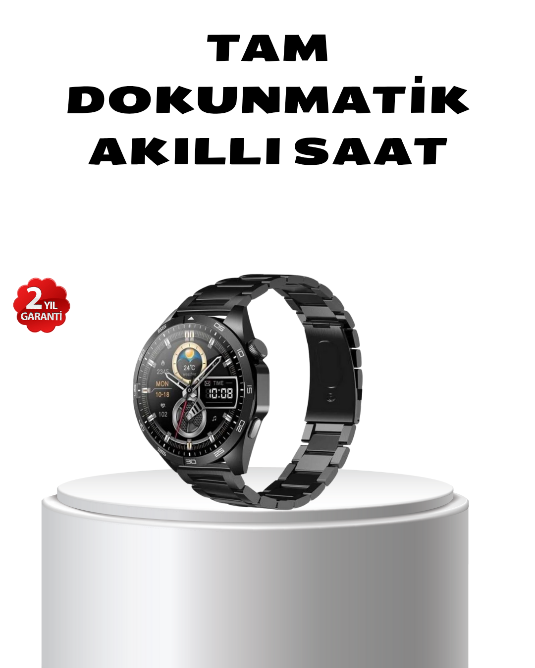 Bluetooth Akıllı Saat – Nabız Adım Sayar Uyku Takibi ve Spor Modlarıyla Akıllı Yaşam Asistanı