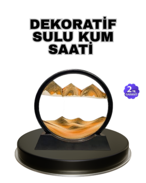Şeffaf Dekoratif Kum Saati – Dayanıklı Gövde Minimalist Stil Masa ve Vitrin Aksesuarı
