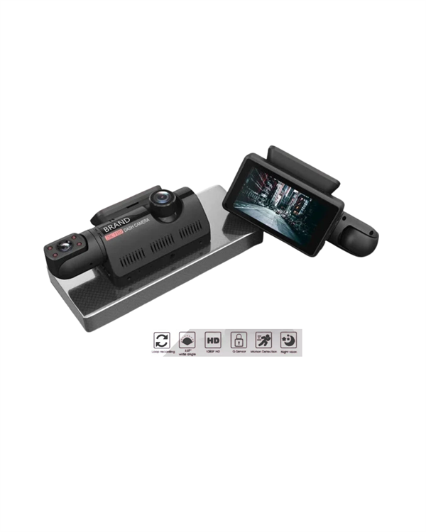 Araç İçi ve Ön Kameralı 3 İnç IPS Ekranlı Full HD Güvenlik Kamerası - Görsel 4