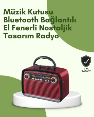 Kablosuz Bluetooth Hoparlör – Yüksek Ses Kalitesi Uzun Pil Ömrü FM ve AM Radyo Fonksiyonu