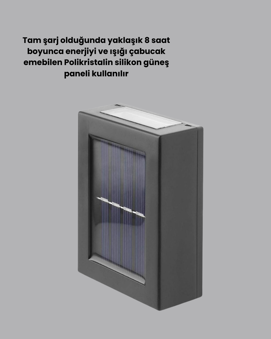 Dış Mekan Güneş Paneli ile Aydınlatma Lambası - Görsel 2