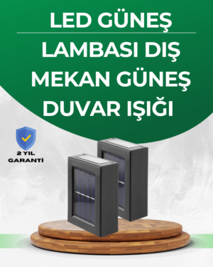 Şeffaf Abajurlu Duvar Tipi Solar Işık