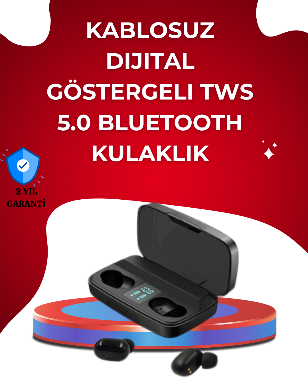 ABS Gövdeli Hafif ve Uzun Ömürlü Bluetooth Kulaklık
