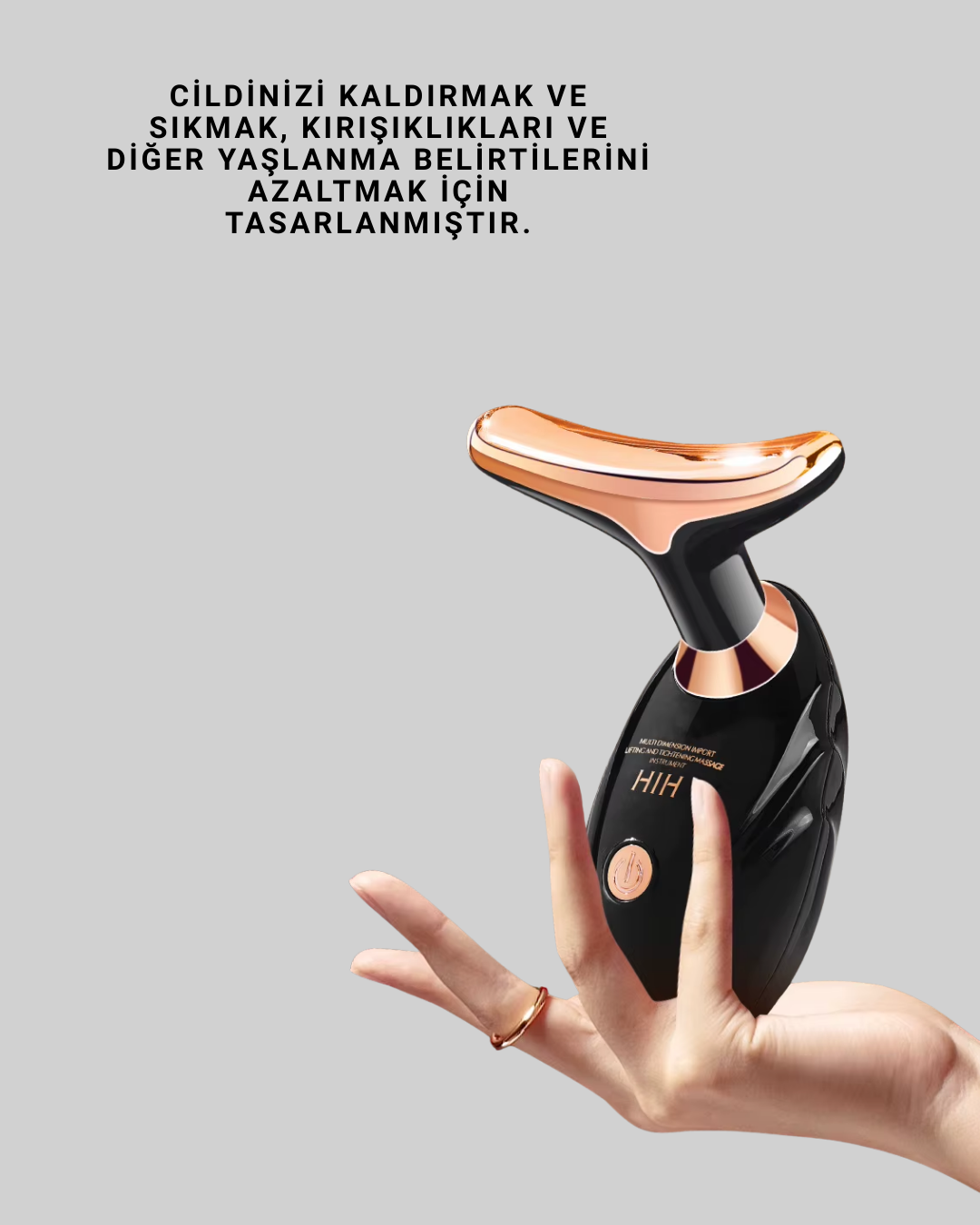 Cilt Sıkılaştırıcı Yüz Masaj Aleti – Işıltılı ve Pürüzsüz Bir Cilt İçin Özel Tasarım - Görsel 5