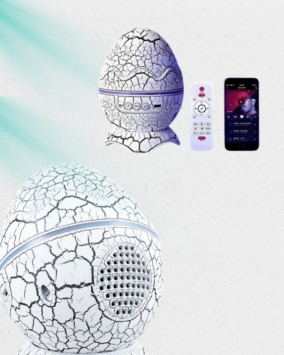 14 Renkli Nebula Yıldız Projektör + Müzik + Gürültü Cihazı + Zamanlayıcılı - Görsel 3