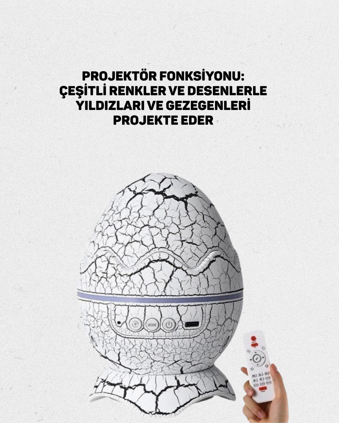 14 Renkli Nebula Yıldız Projektör + Müzik + Gürültü Cihazı + Zamanlayıcılı - Görsel 5