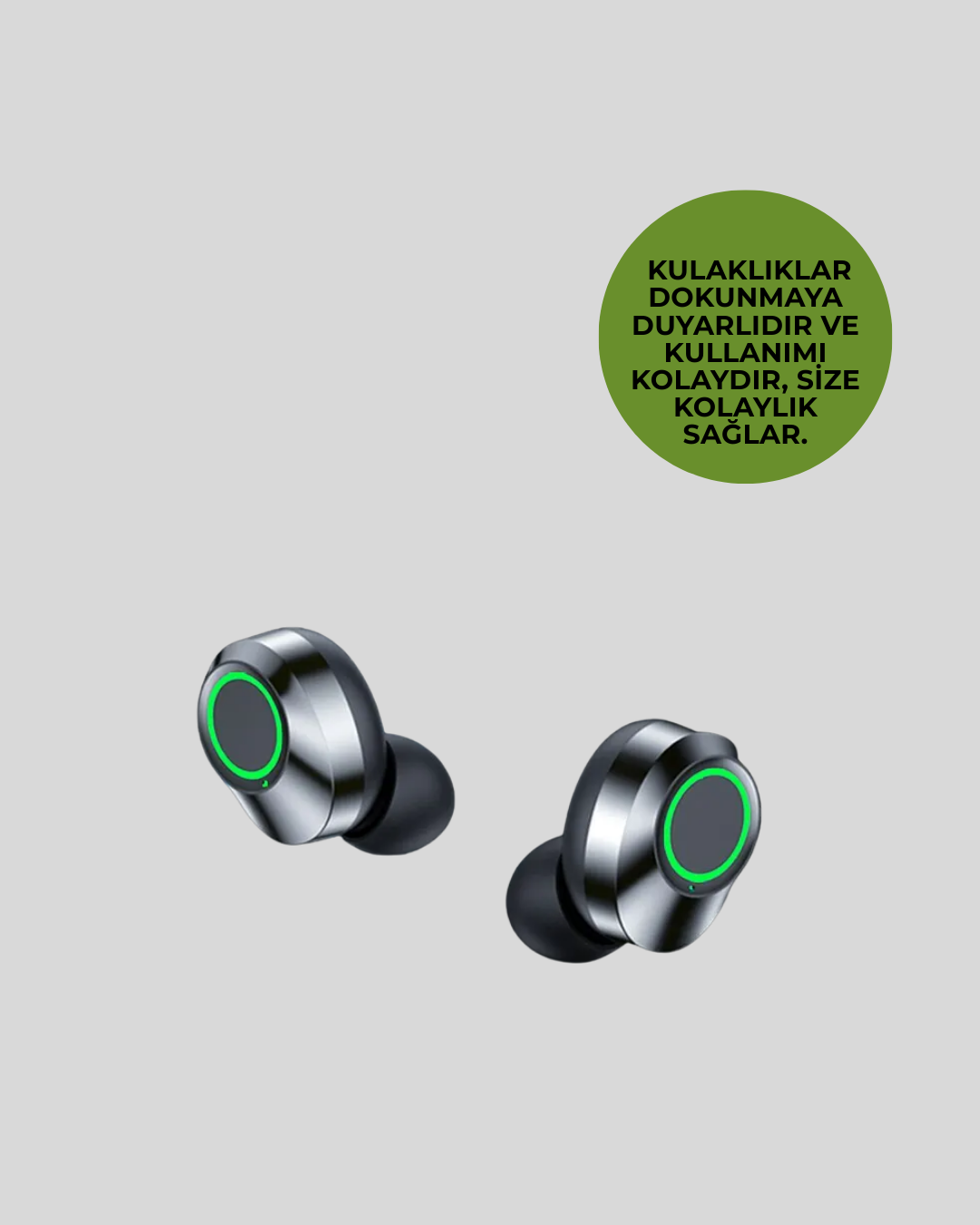 Akıllı Dijital Ekranlı TWS Kulaklık – Uzun Pil Ömrü Stabil Bağlantı - Görsel 4