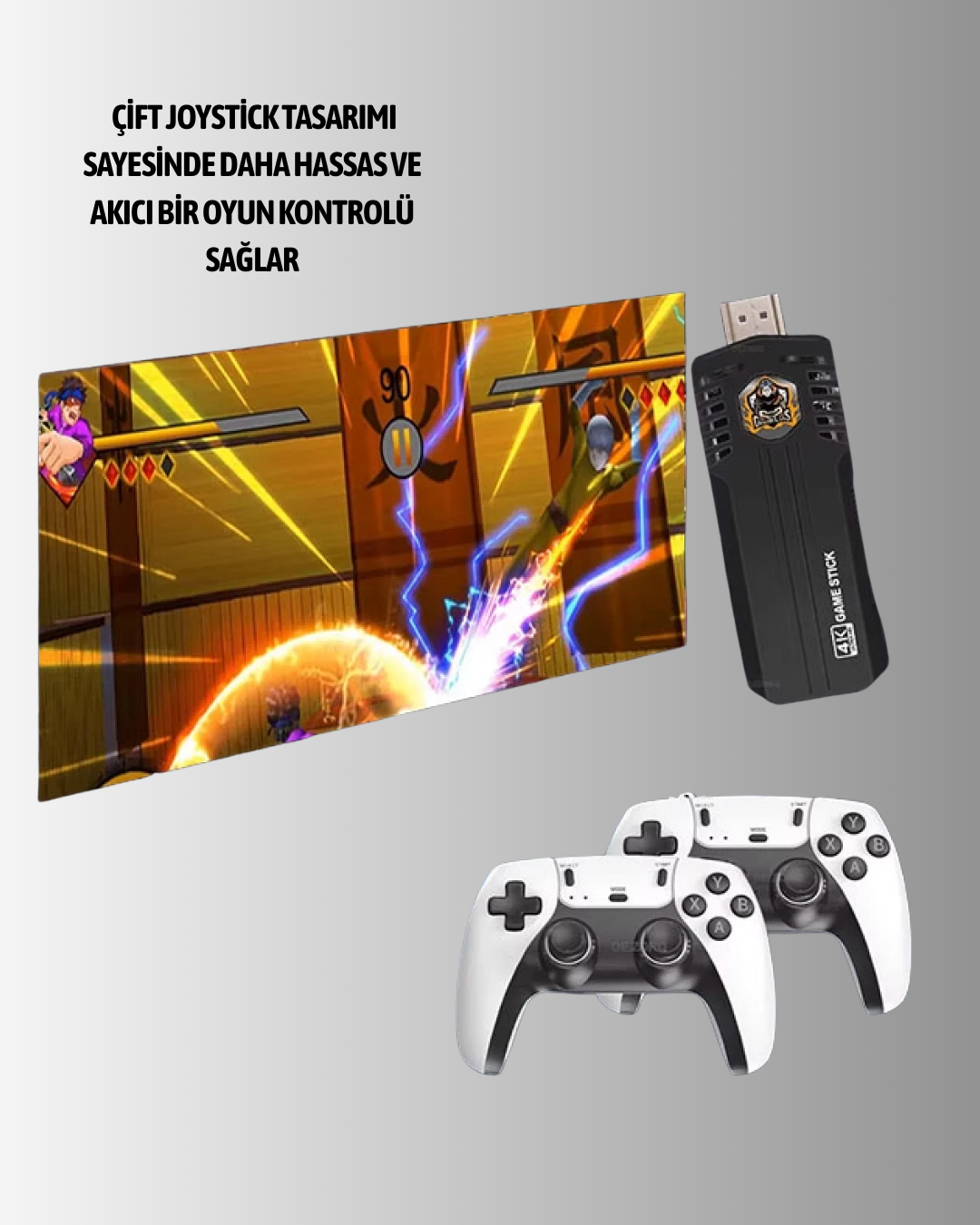 Retro Oyun Konsolu – Yüksek Çözünürlük ve Geniş Oyun Seçenekleri - Görsel 3