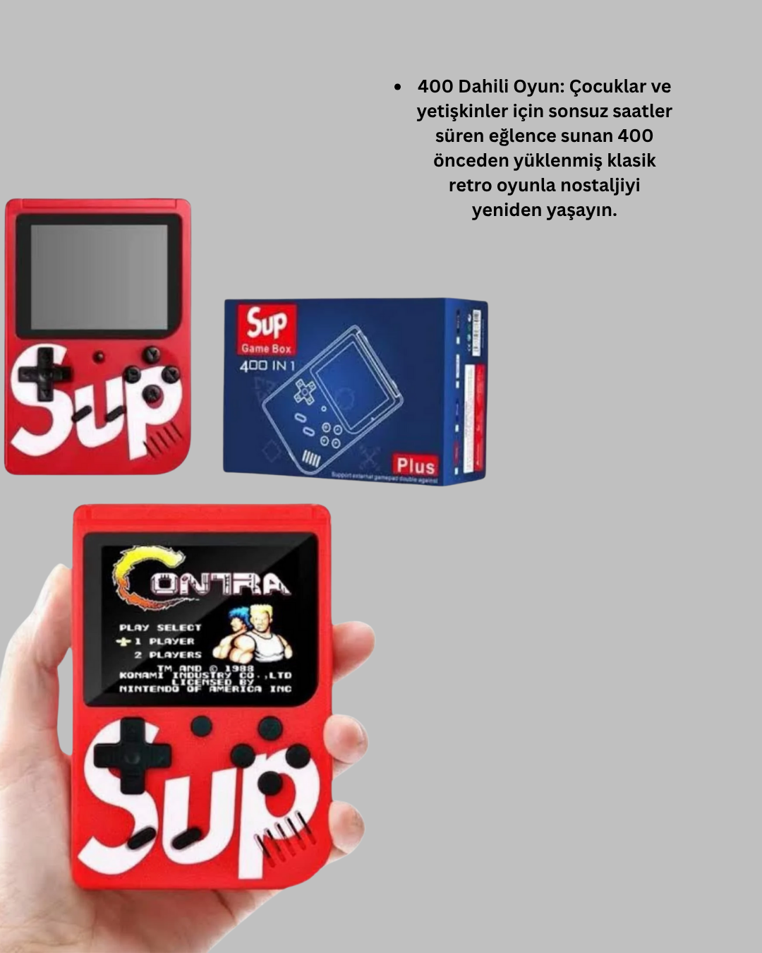 TV Bağlantılı Şarjlı Retro Oyun Konsolu - Görsel 2