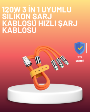 Çinko Alaşımlı Uçlu 120 W Şarj Kablosu – Dolaşmaya Dayanıklı 12 m USB Kablo