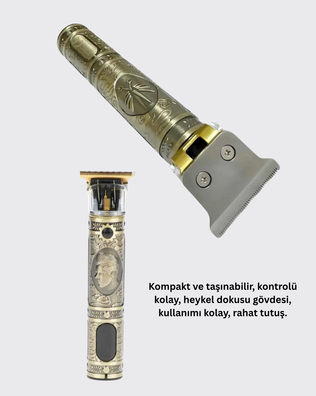 4 Kılavuz Taraklı Profesyonel Saç ve Sakal Kesme Makinesi - Görsel 5