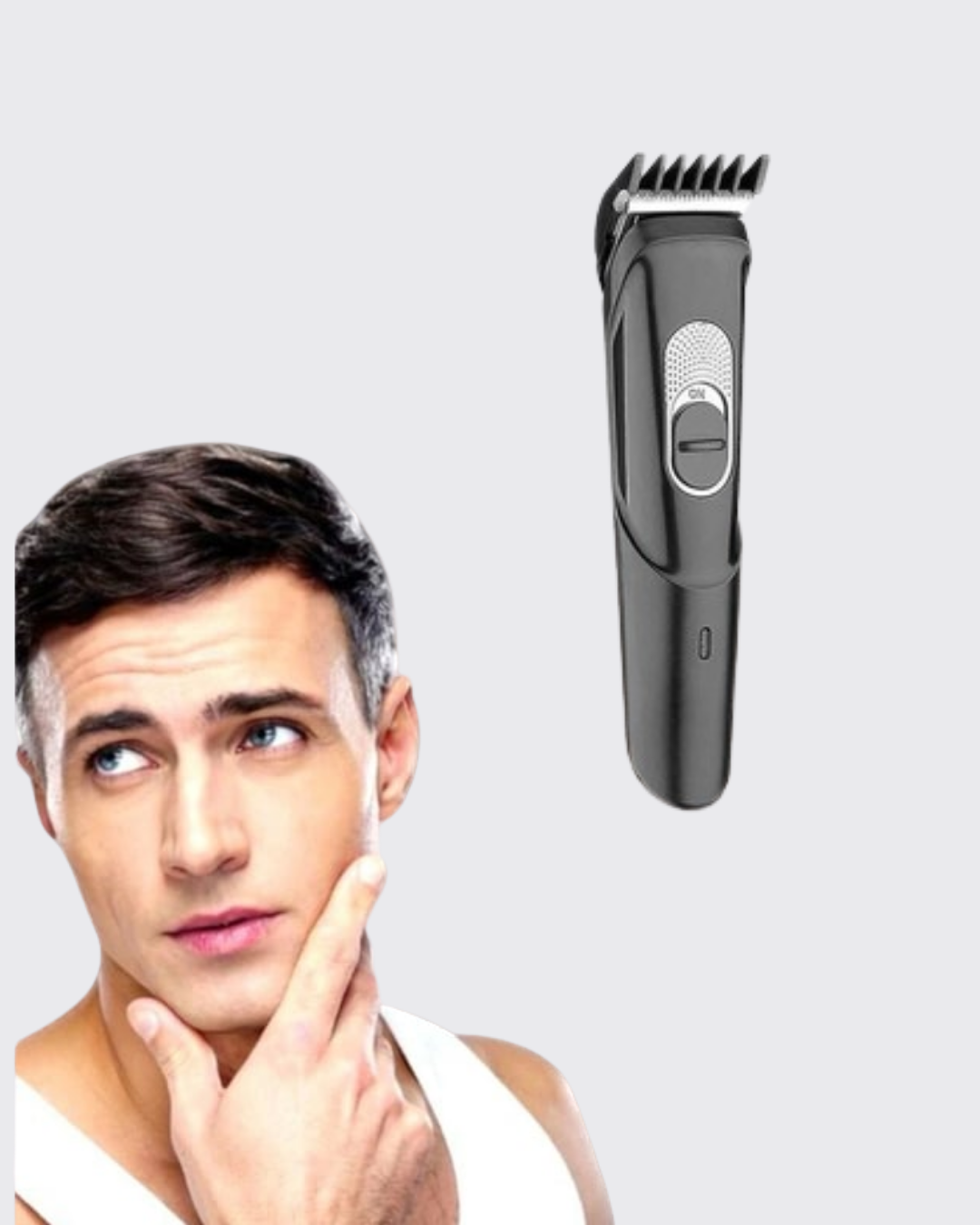 Taşınabilir Şarjlı Saç Sakal Tıraş Makinesi – 3 Taraklı Sessiz ve Ergonomik - Görsel 2