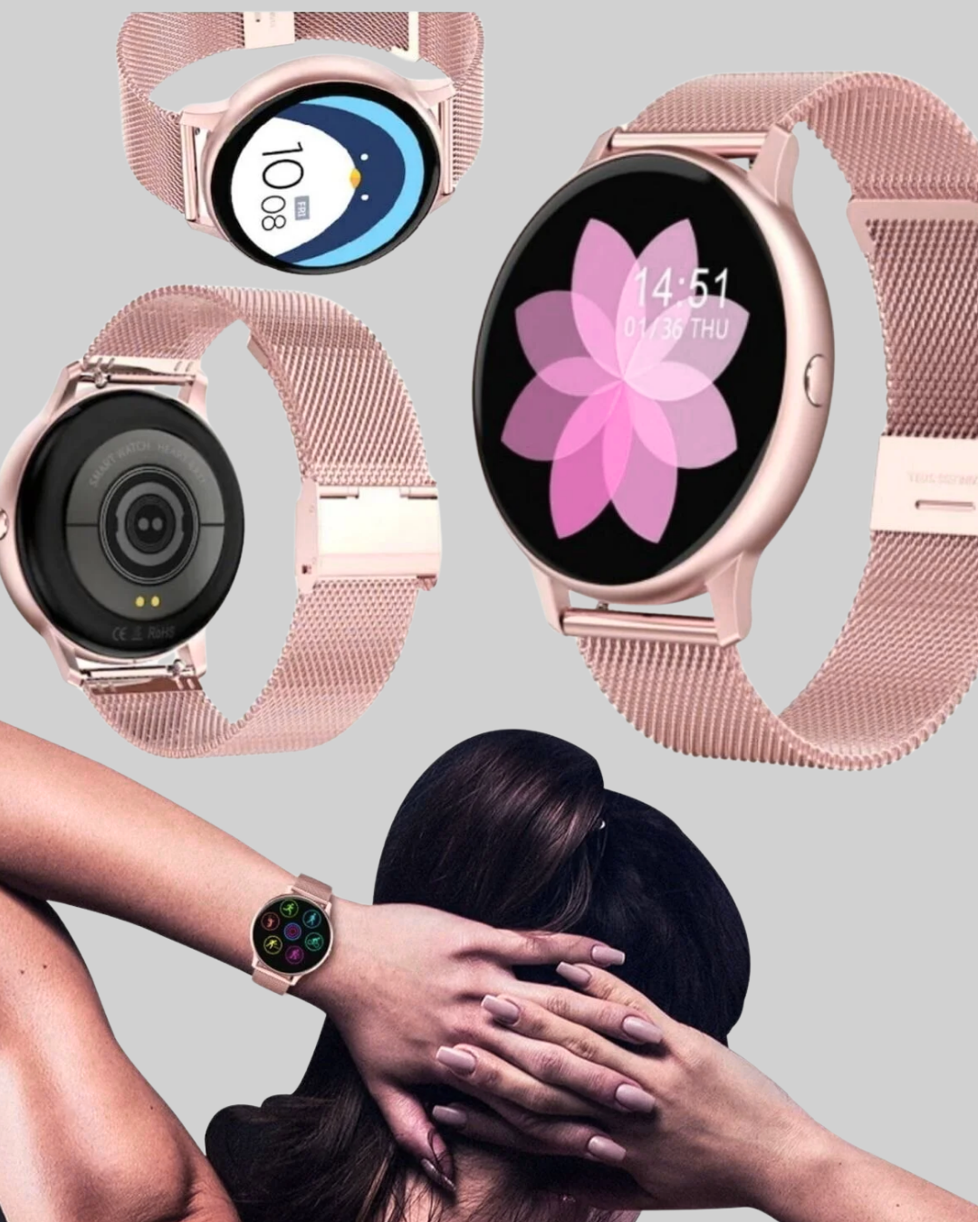 Spor ve Sağlık Takipli Akıllı Saat - Görsel 3