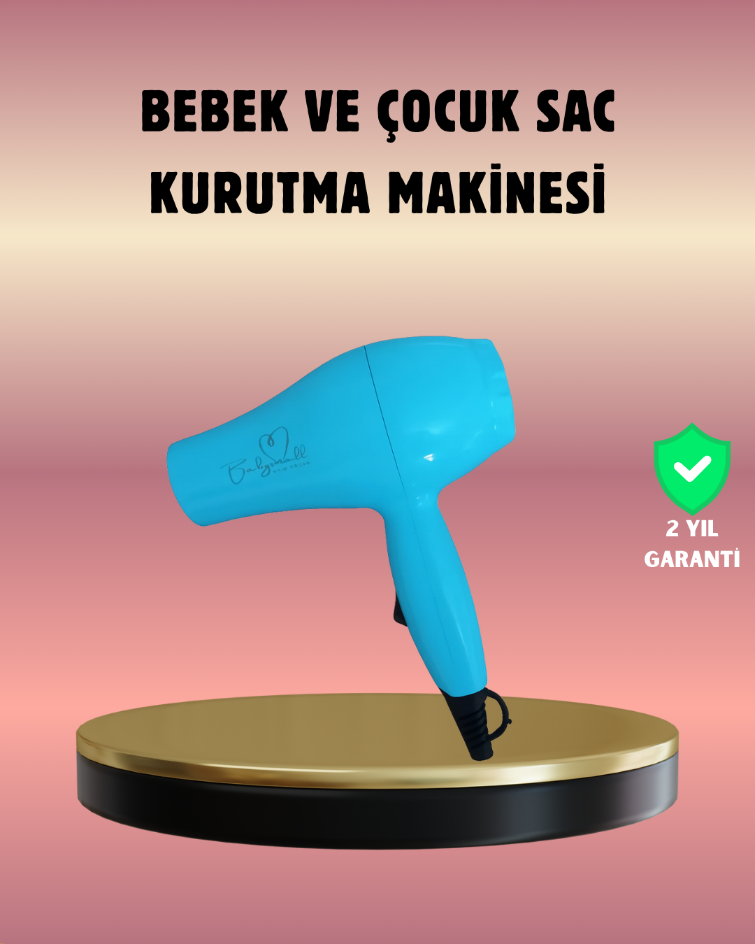 Çocuklara Uygun Saç Kurutma Makinesi – Güvenli Yumuşak ve Nazik Kurutma Deneyimi