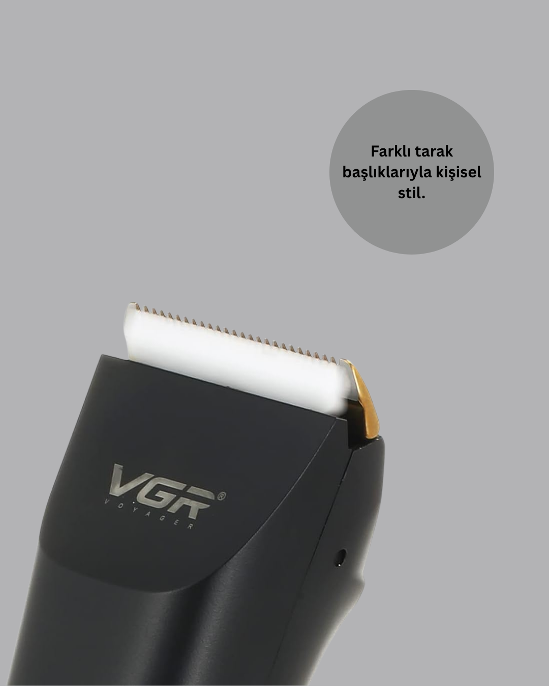 Suya Dayanıklı Tıraş Makinesi – Hassas Paslanmaz Çelik ve Titanyum Bıçak - Görsel 3
