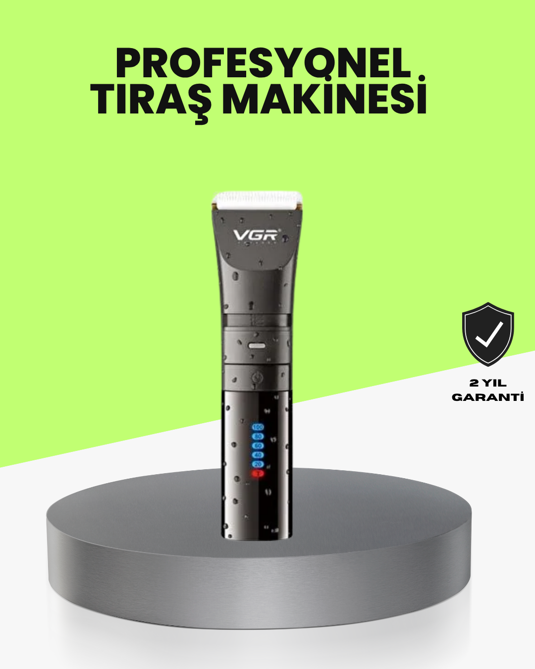 Şarjlı Saç Kesme Makinesi – 4 Taraklı 2 Kademeli Güç Ayarı Uzun Pil Ömrü