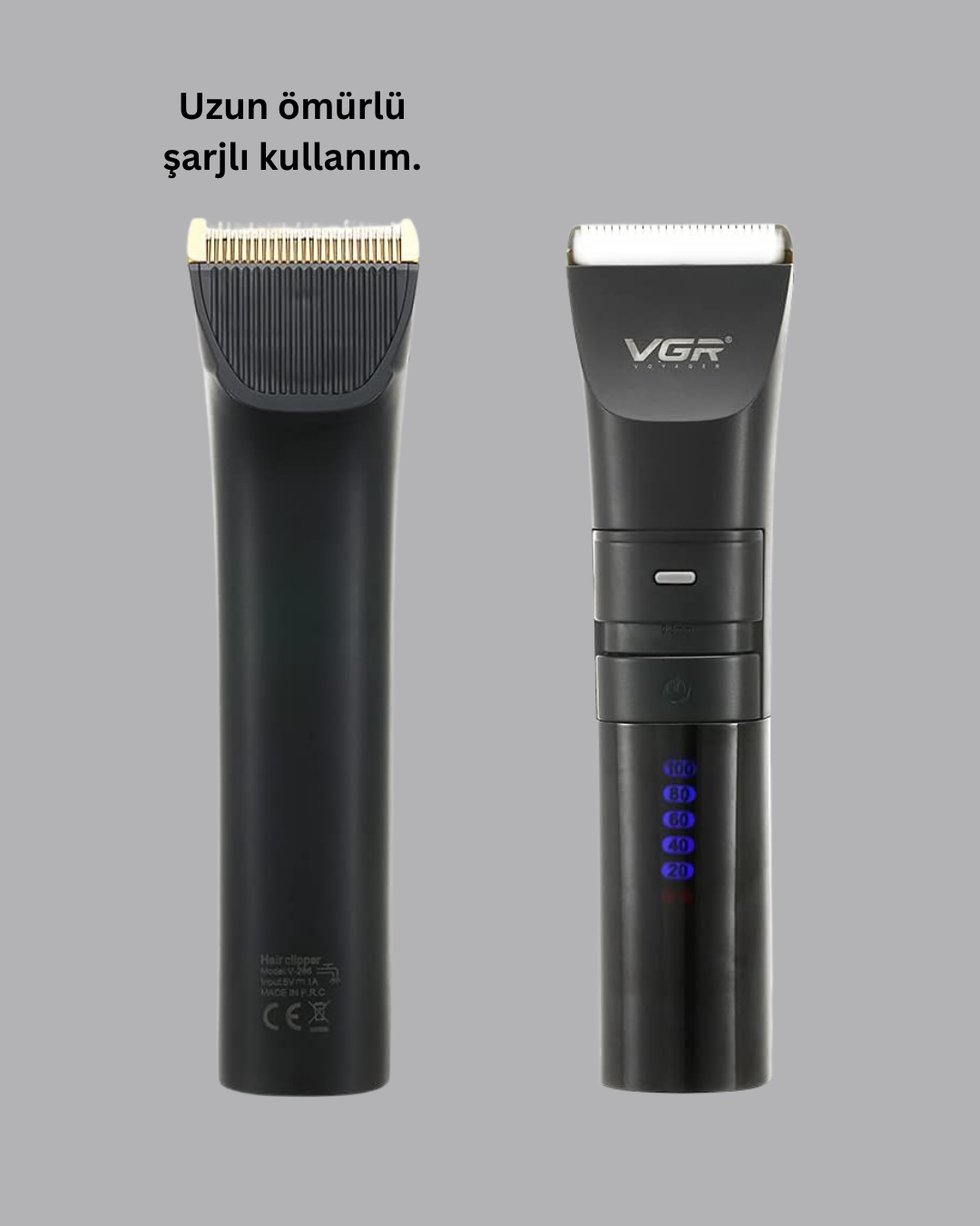 Şarjlı Saç Kesme Makinesi – 4 Taraklı 2 Kademeli Güç Ayarı Uzun Pil Ömrü - Görsel 4