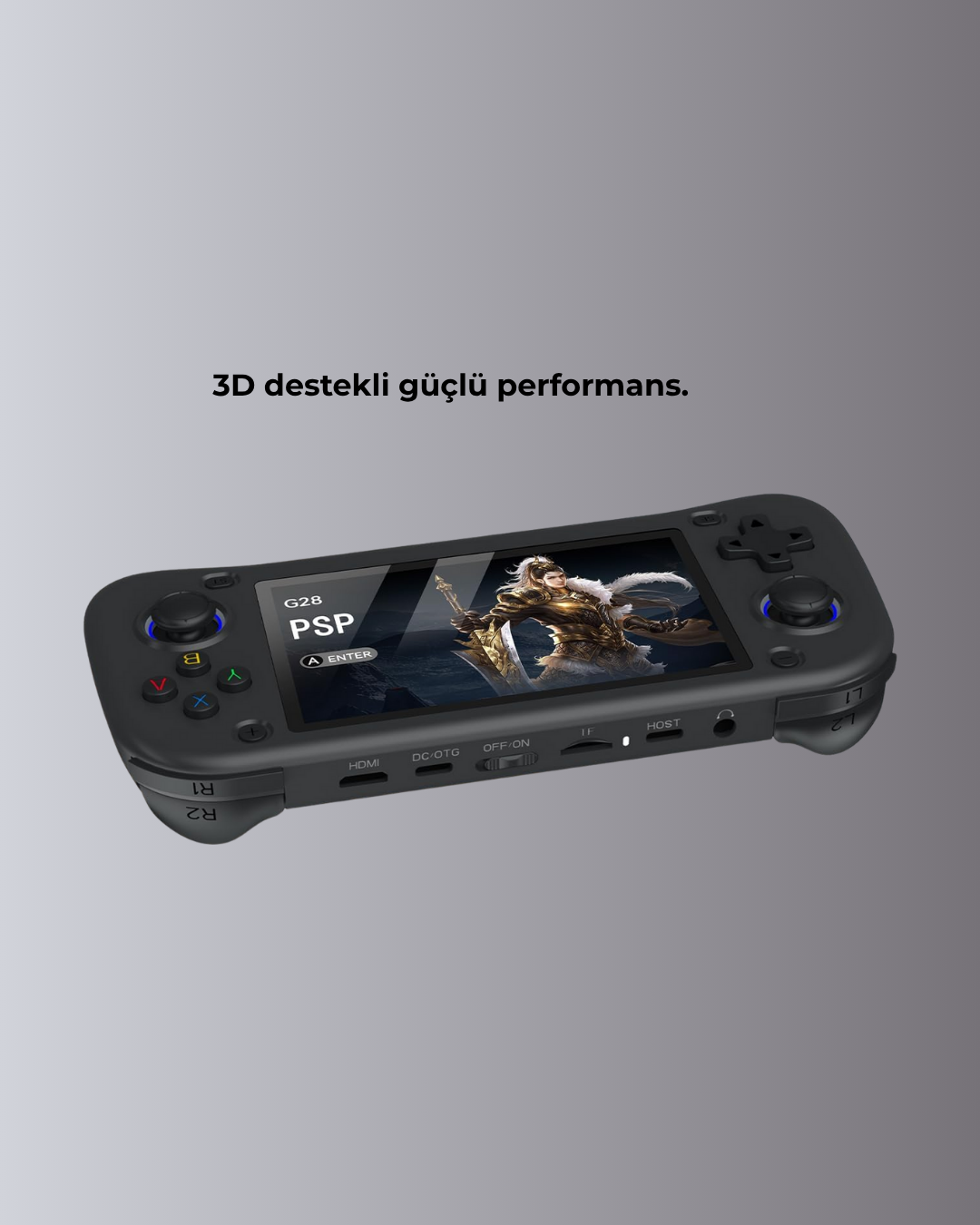 4.3” HD Ekranlı El Konsolu 64GB Hafıza Kartı ve 10000 Yüklü Oyun - Görsel 3