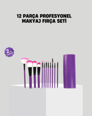 12’li Profesyonel Makyaj Fırça Seti Ultra Yumuşak Sentetik Kıllı