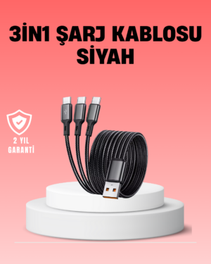 Çoklu USB Şarj Kablosu – 12m Hızlı Şarj 3A Güçlü Akım