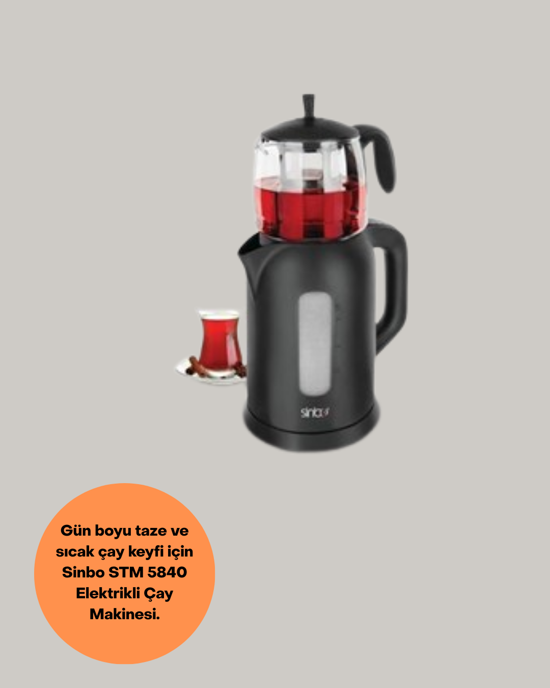 Sıcak Tutma Özellikli 2’si 1 Arada Çay Makinesi ve Su Isıtıcı - Görsel 3