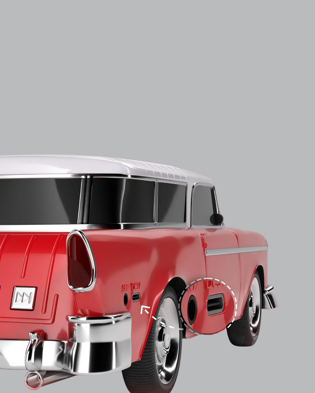 Vintage Tasarımlı LED Işıklı Bluetooth Hoparlör 10W - Görsel 5