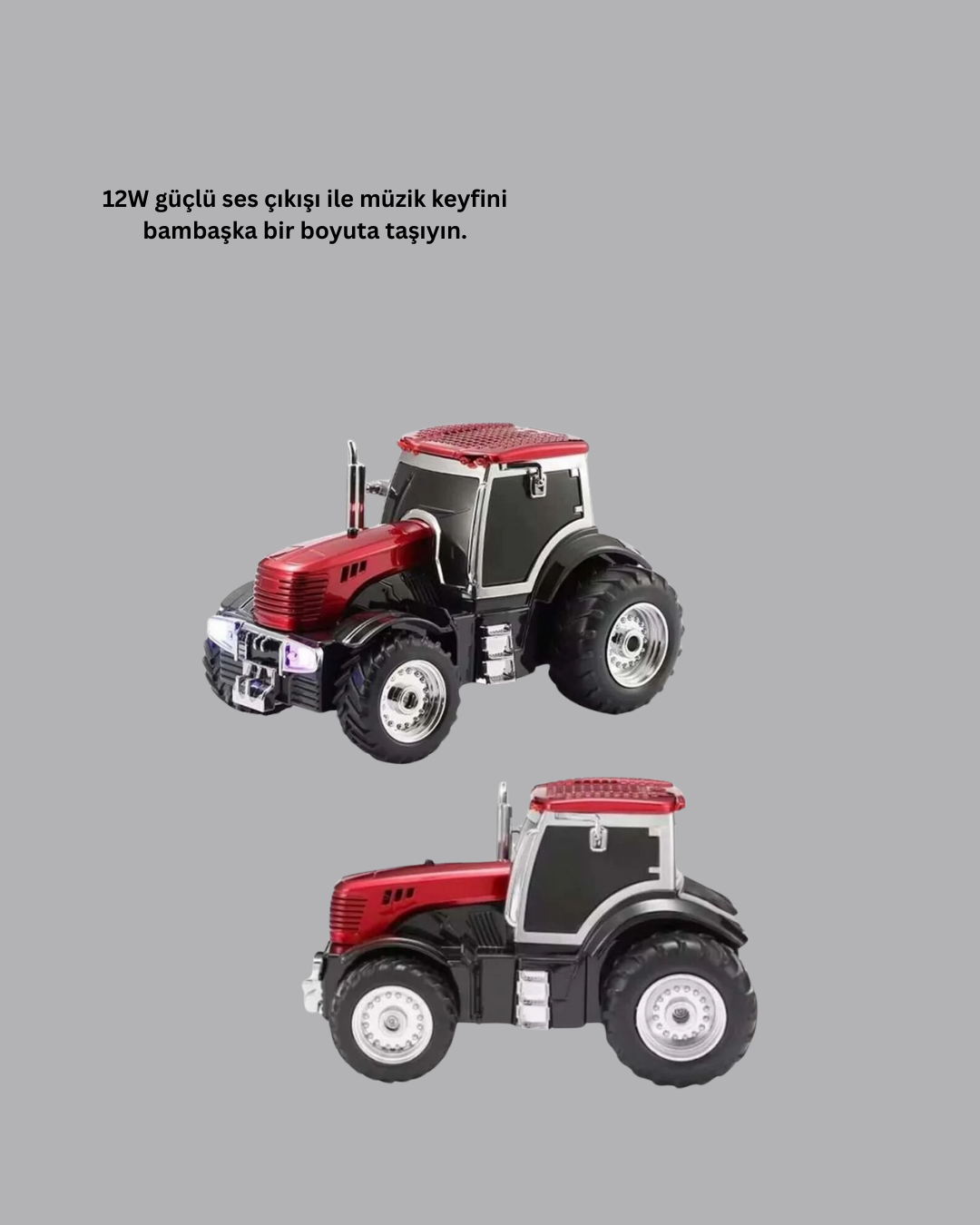 LED Işıklı Kablosuz Bluetooth Hoparlör Güçlü Ses Çıkışı - Görsel 2