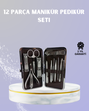 Seyahat İçin Taşınabilir Deri Çantalı Bakım Seti