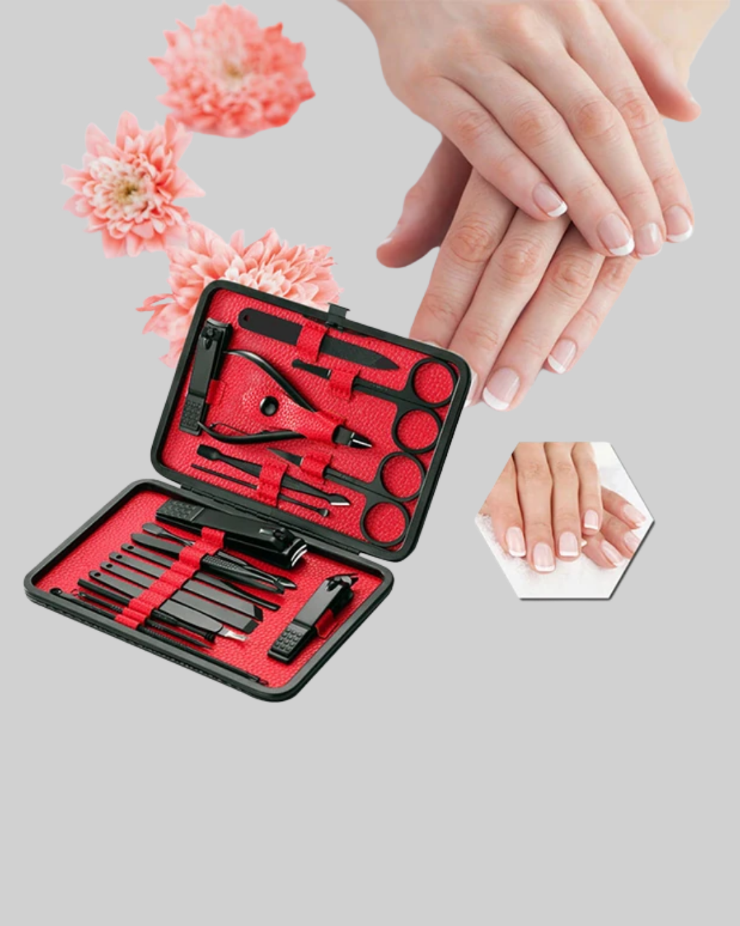 17 Parçalık Profesyonel Manikür Seti – Paslanmaz Çelik - Görsel 4