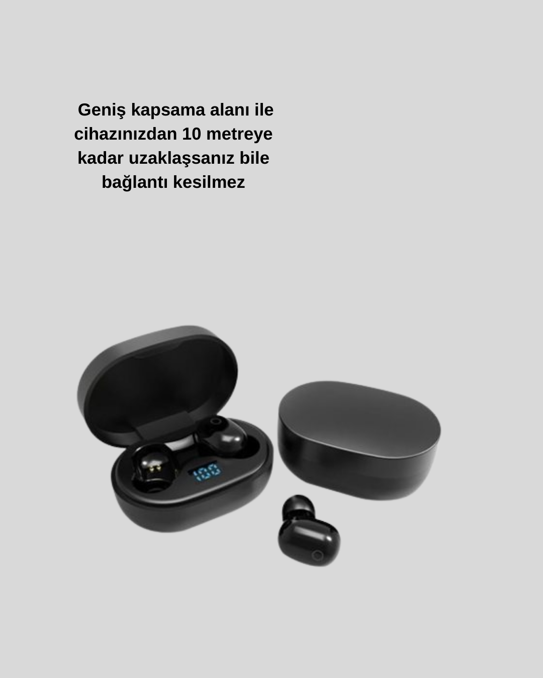 Titanyum Hoparlörlü Kablosuz Bluetooth Kulaklık - Görsel 3